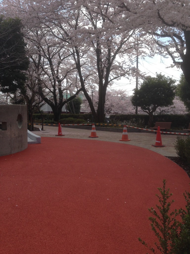 神奈川県相模原市ゴムチップ舗装